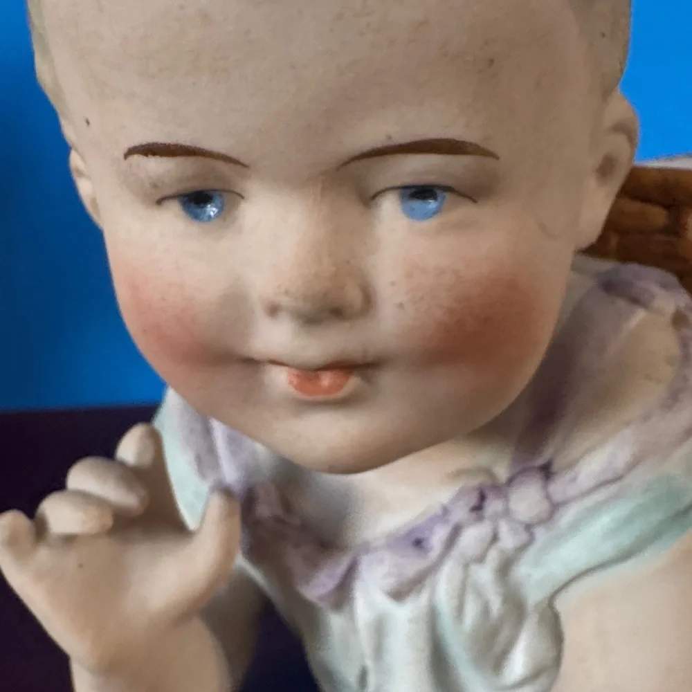 Vintage Ceramic Piano Baby Planter